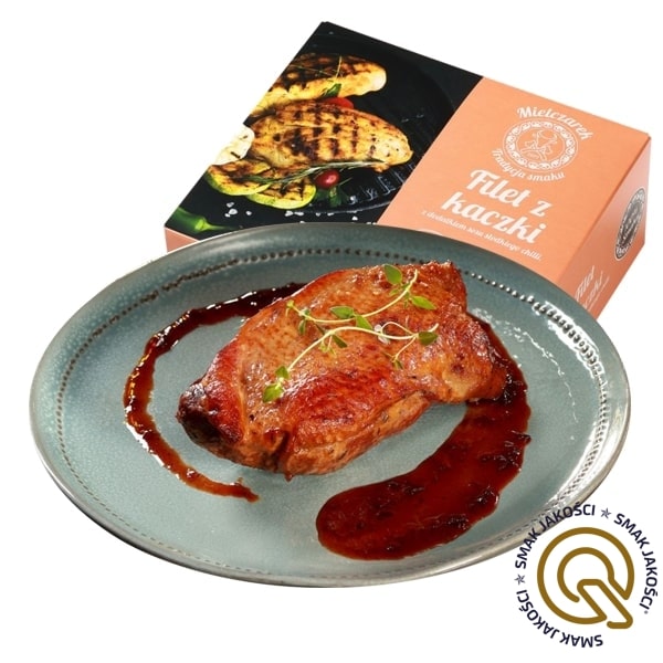 Alternative view of FILET Z KACZKI Z DODATKIEM SŁODKIEGO SOSU CHILI 350G