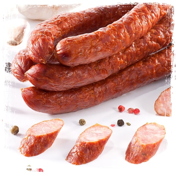 Alternative view of KABANOSY WIEPRZOWE 250G