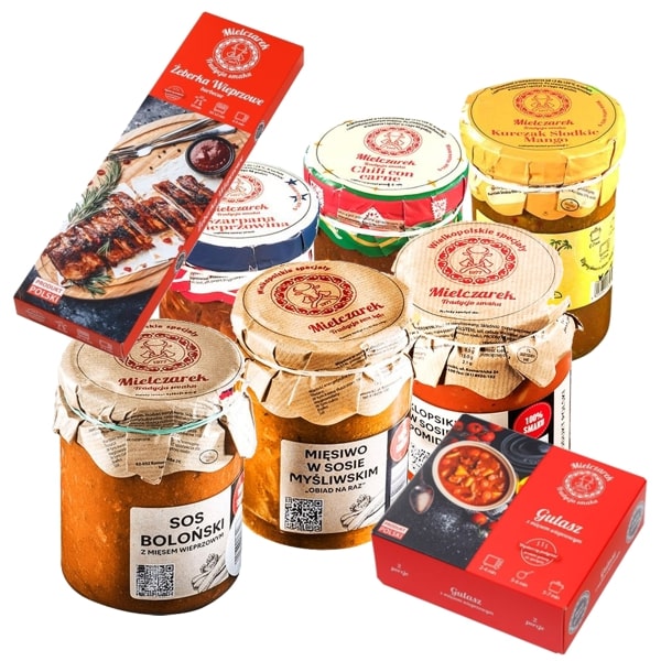 ZESTAW DAŃ GOTOWYCH MIX 6 SŁOIKÓW + 2 KARTONIKI